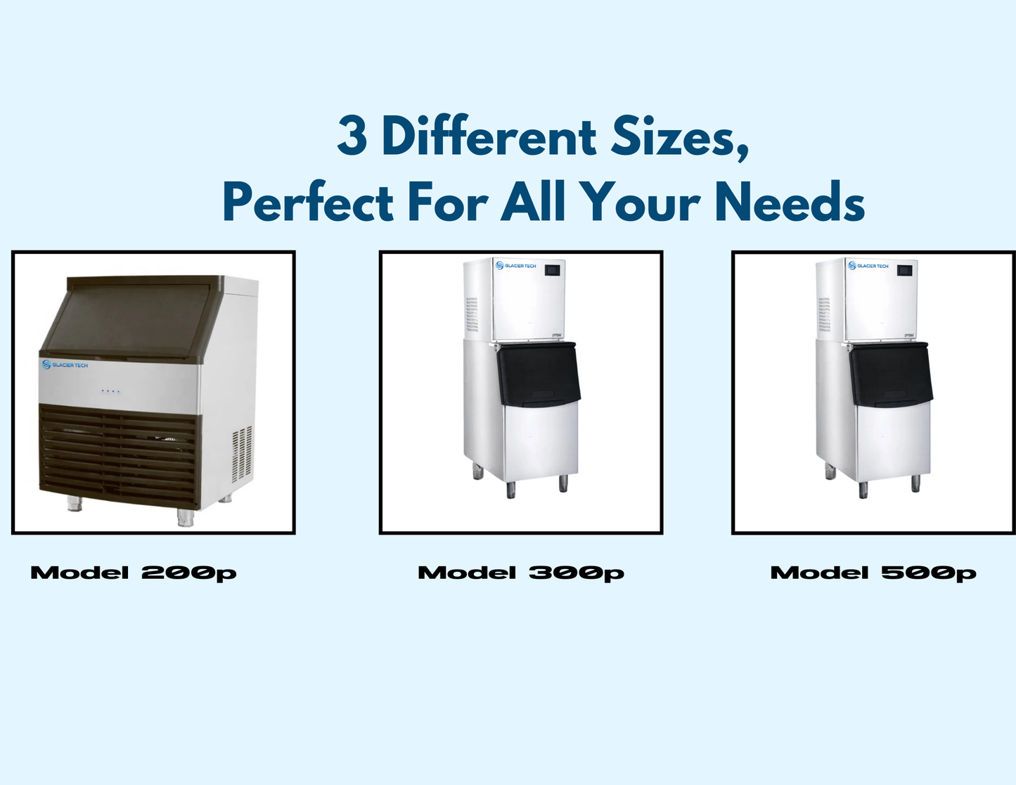 Choosing the Right Glacier Tech Ice Machine: 200 lb vs. 300 lb vs. 500 lb Models